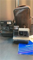 2 Polaroid cameras