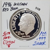 1996 1oz .999 Silver Whitman Red Book Round