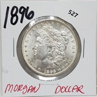 1896 90% Silver Morgan $1 Dollar