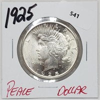 1925 90% Silver Peace $1 Dollar