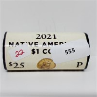 Roll 2021P Native American $1 Coins