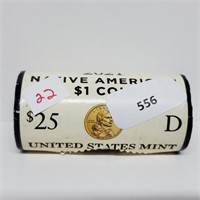 Roll 2021D Native American $1 Coins