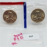 2004 P&D Native American $1 Dollar Coins