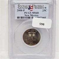 PCGS 2008-P MS68 NM Quarter 25 Cents