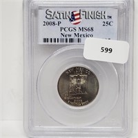 PCGS 2008-P MS68 NM Quarter 25 Cents