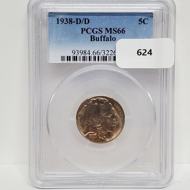 $1 Start Rare Coins & Fine Jewelry Auction 6/22 8 PM CST
