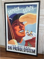 Large Service First Ski Patrol System Print Framed