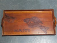 Wood Serving Tray. 23" x 11 1/2"