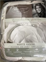 King white goose feather and down comforter
