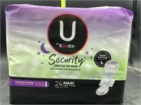 U by Kotex 24 maxi pads - extra heavy overnight