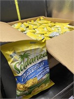 24 2.5oz bags soldanza platanitos  lightly salted