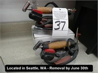 LOT, (3) 2F 3500 ELECTRIC IRONS (NEED PLUGS)