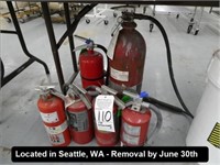 LOT, (6) ASSORTED FIRE EXTINGUISHERS