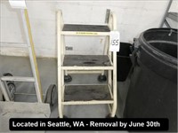 3-STEP STOOL ON CASTERS