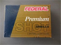 BOX-FEDERAL PREMIUM SHOT SHELLS AMMUNITION,