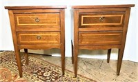 Pair of Vintage Nightstands with Two