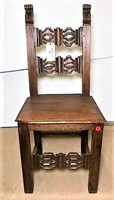 Antique Wood Carved Chair
