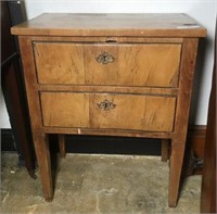 Antique Two Drawer Nightstand