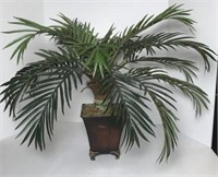 Faux Palm Arrangement in Planter