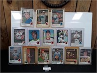 (14) 1973 Topps Baseball Trading Cards
