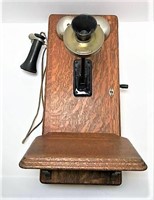 Antique Oak Telephone