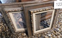 "By The Seashore" print by Renior in ornate frame,