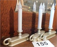3 Carlon traditional LED window candlesticks,