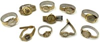 Lot of 10 Assorted Vintage Watches, Mostly Men's.