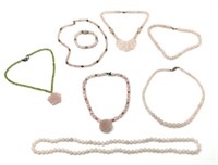 Lot of Rose Quartz Jewelry.