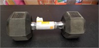 New 15lb rubber coated dumbbell weight