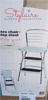 New Retro chair Stepstool folding flip up seat