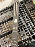 NEW umbra drapery rod set-66-120 inches length