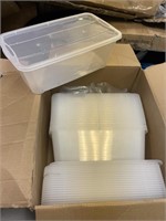 NEW lot of 20- clear shoebox containers
