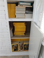 Shelves full of National Geographic