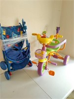 Sesame Street Stroller & Pooh Tricycle