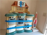 Play Kitchen and Vacuum