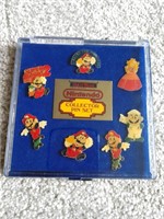 Vintage 1988 Nintendo Collector Pin Set