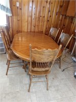 Dining Table & 5 Chairs - See below