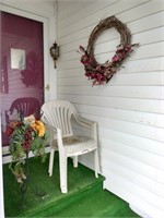 Outdoor Chairs & Flowers