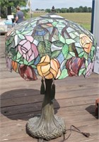 30" Stained Leaded Glass Lamp