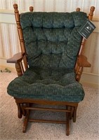 Oak Glider Rocking Chair