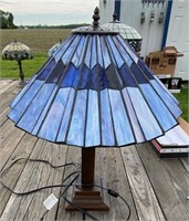 18" Leaded Stained Glass Lamp