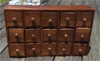 16" x 10" 15 Drawer Spice Cabinet