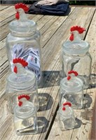 6pc Chicken Canister Set
