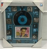 Framed Elvis Record & Stamp K15E