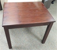 WALNUT 24" X 24" LAMP TABLE