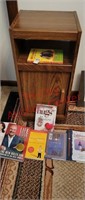 Small cabinet & self help books