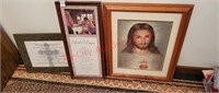 3 religious pictures / wall decor