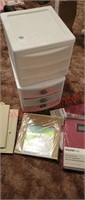 3 drawer storage containers and canvas storage