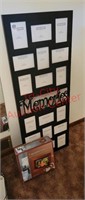 4' tall memories photo frame and 9" digital
